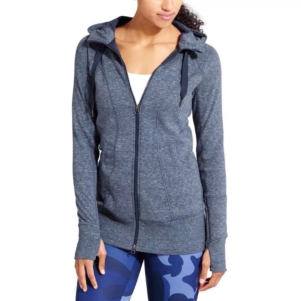 ATHLETA CYA Strength Hoodie 2 Jacket Thumbholes